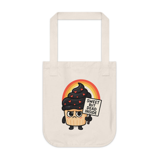 Sweet But Dead Inside Tote Bag (Natural) [EVE]
