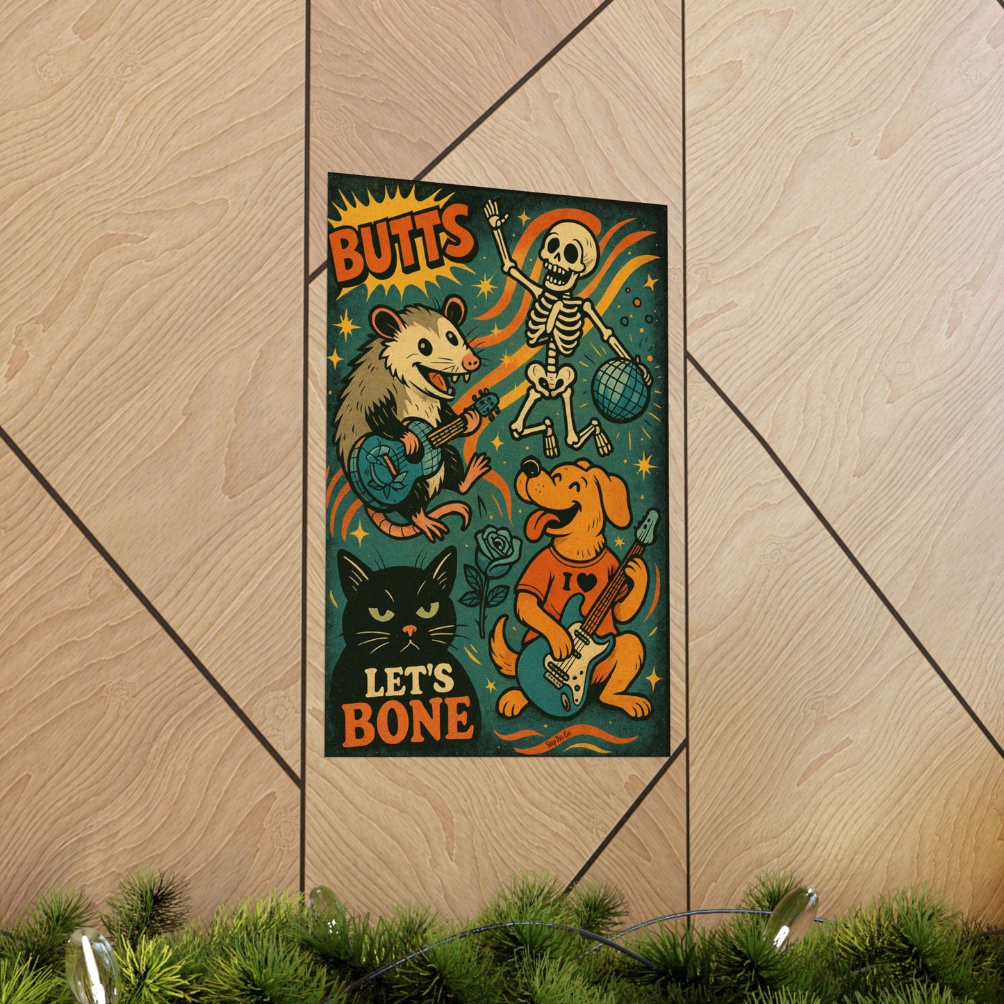BUTTS LET’S BONE Poster (Multiple Sizes) [EVE]