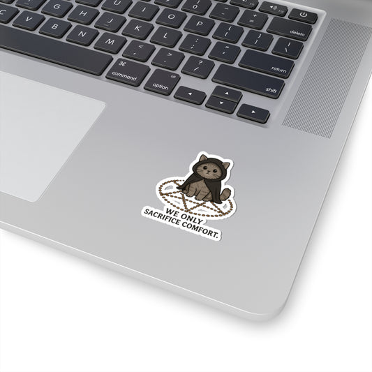 We Only Sacrifice Comfort – Cloaked Cat Sticker [EVE]