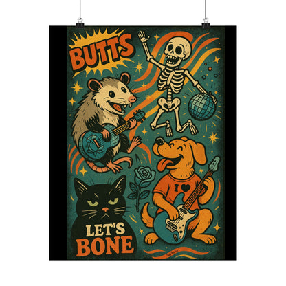BUTTS LET’S BONE Poster (Multiple Sizes) [EVE]